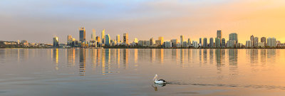 Perth and the Swan River at Sunrise, 13th April 2018