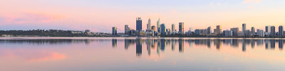 Perth and the Swan River at Sunrise, 15th April 2018
