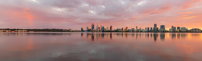Perth and the Swan River at Sunrise, 24th April 2018