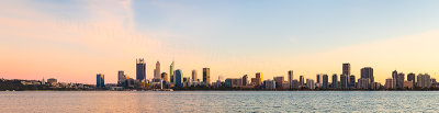 Perth and the Swan River at Sunrise, 26th April 2018