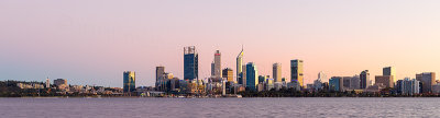 Perth and the Swan River at Sunrise, 29th April 2018
