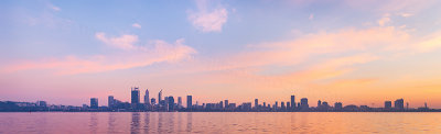 Perth and the Swan River at Sunrise, 4th May 2018