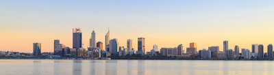 Perth and the Swan River at Sunrise, 18th May 2018