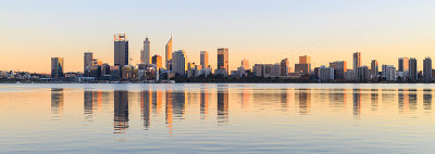 Perth and the Swan River at Sunrise, 19th May 2018