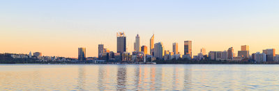 Perth and the Swan River at Sunrise, 20th May 2018