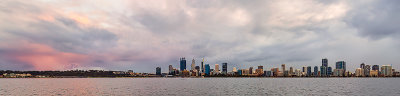 Perth and the Swan River at Sunrise, 6th June 2018
