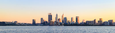 Perth and the Swan River at Sunrise, 24th June 2018