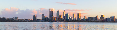 Perth and the Swan River at Sunrise, 13th July 2018