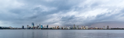 Perth and the Swan River at Sunrise, 4th August 2018