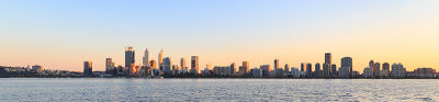Perth and the Swan River at Sunrise, 12th August 2018