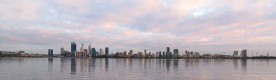 Perth and the Swan River at Sunrise, 15th August 2018