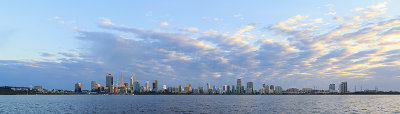 Perth and the Swan River at Sunrise, 20th August 2018