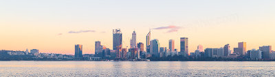 Perth and the Swan River at Sunrise, 27th August 2018
