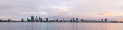 Perth and the Swan River at Sunrise, 29th August 2018