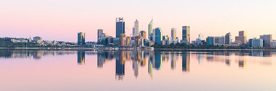 Perth and the Swan River at Sunrise, 2nd September 2018