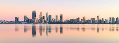 Perth and the Swan River at Sunrise, 16th September 2018