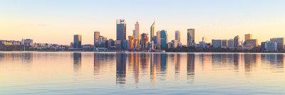 Perth and the Swan River at Sunrise, 17th September 2018