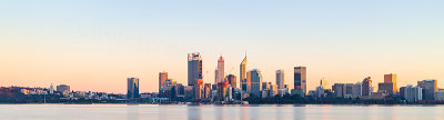 Perth and the Swan River at Sunrise, 20th September 2018