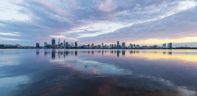 Perth and the Swan River at Sunrise, 30th September 2018