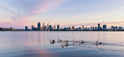 Perth and the Swan River at Sunrise, 7th October 2018