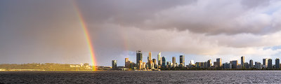 Perth and the Swan River at Sunrise, 14th October 2018