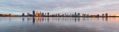 Perth and the Swan River at Sunrise, 15th October 2018