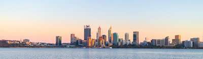 Perth and the Swan River at Sunrise, 25th October 2018