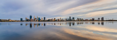 Perth and the Swan River at Sunrise, 31st October 2018