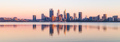 Perth and the Swan River at Sunrise, 8th November 2018