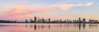 Perth and the Swan River at Sunrise, 3rd December 2018