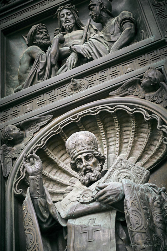 St. Isaacs Cathedral fragment of the door
