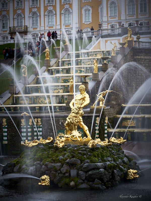 The Grand Cascade and Samson Fountain
