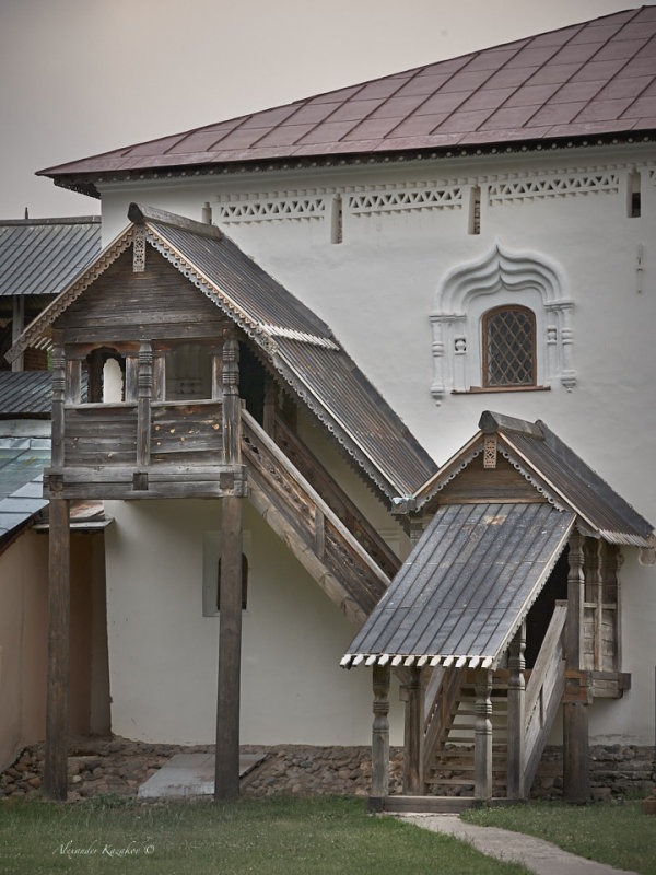 Carved porch