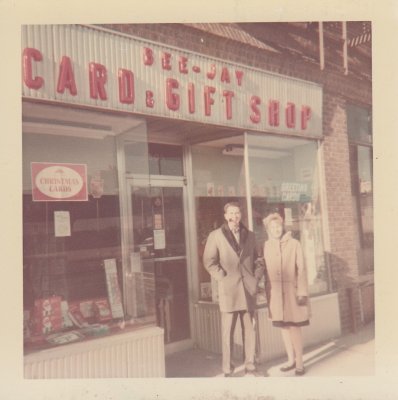 Bee-Jay Card & Gift; Grandma Florence and Grandpa Bill; 1968