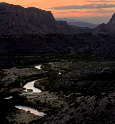 Rio Grand below the Hill in Big Bend State Park
