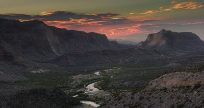 Sunset on the Rio Grande