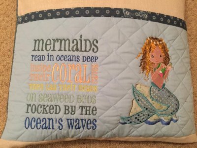 Edies mermaid pillow