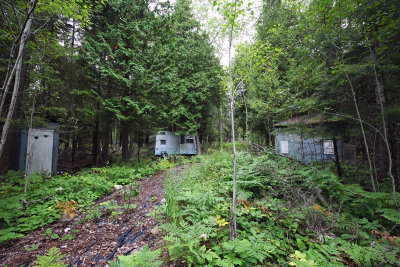 Privy, Trailer, and Shed