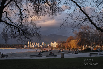 last light of late winter day