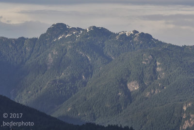 Mt. Seymour in evening hazy light