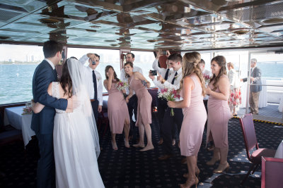 On Boat After Wedding