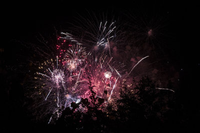 Fireworks to celebrate Canada's birthday