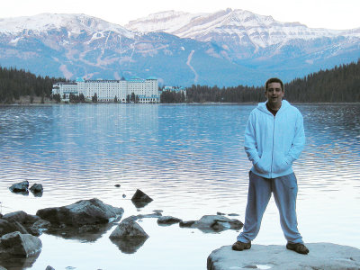 Our son when he worked at Lake Louise