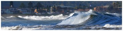 During a recent period of wild weather
I managed to take this impressive wave on
one of my beach walk