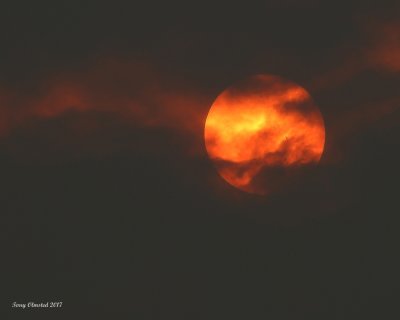 9-5-2017 Smoke, Clouds, and Sun