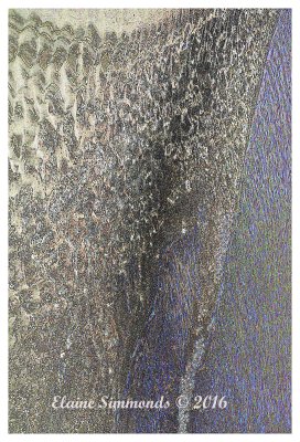 I played around with this shot of
sea and sand when on a walk with
Sally and Hal a couple of years ago.