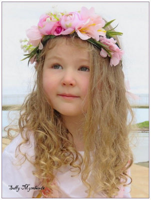 This little girl is sister to the twins in
my previous picture.
She looked like a little princess!