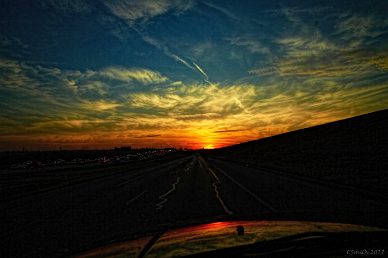 SUNSET ON THE WAY HOME