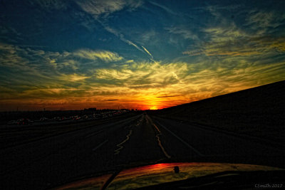 SUNSET ON THE WAY HOME