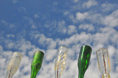 Bottles On Sticks